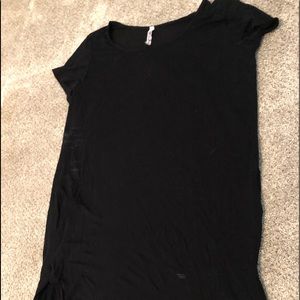 Black T-shirt dress